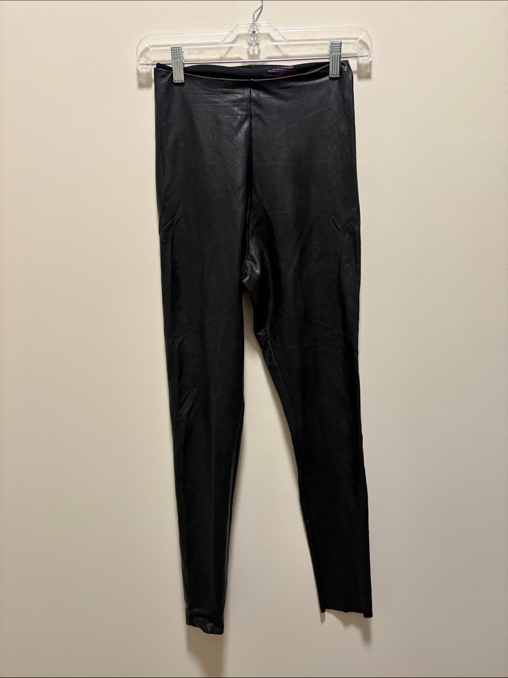 Commando Black Faux Leather-Look Leggings